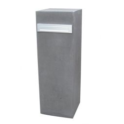 Brievenbus Type Colom 37x110x37 cm (bxhxd) glad beton antraciet