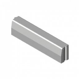 Trottoirband - Antraciet beton - 13/15x25x100 cm