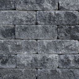 Rockstone Wall Tumbled 32x11x13 cm Smokey black