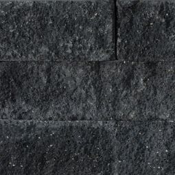 Rockstone Wall XL Tumbled 60x15x15 cm Black