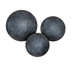 Set Sierbollen Black granite 25+35+45 cm gepolijst