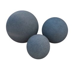 Set Sierbollen Black granite 25+35+45 cm gebourchardeerd