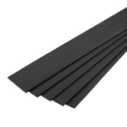 Ecoborder Plank (Ecolat) kunststof randbegrenzing - 14cm hoog - Zwart - 3 meter