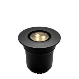 LightPro - Nomia grondspot LED - Zwart - Warm wit (3.000K) 86x90 mm (hxØ)