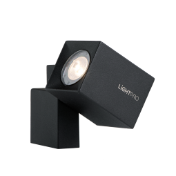 LightPro - Quartz - Wandverlichting LED - Antraciet - Warm wit (3.000K) 100x50x85 mm (hxbxd)