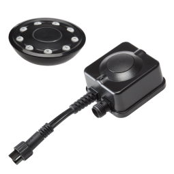 LightPro - Remote + Receiver (afstandsbediening + ontvanger) - Zwart 88x70x45 mm / 85x85x38 mm